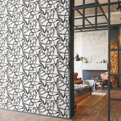 RMK12097RL Peel and Stick Wallpaper in a room setting