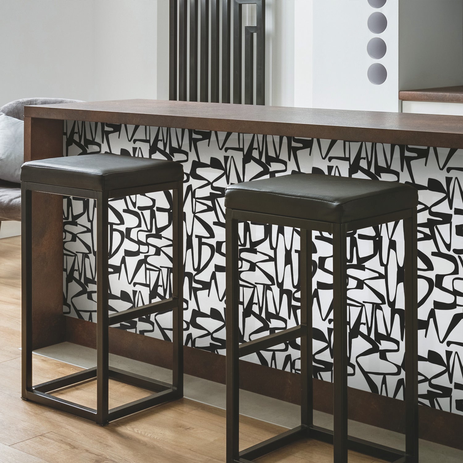 RMK12098RL Peel and Stick Wallpaper in a room setting