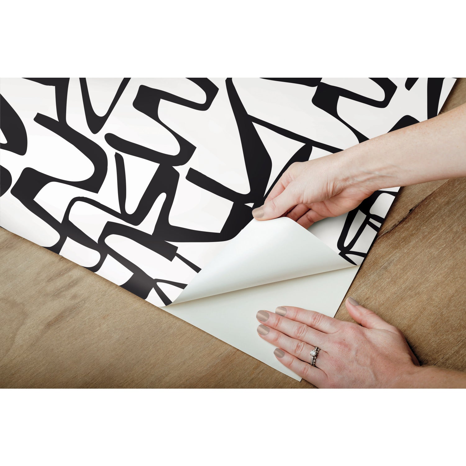 RMK12098RL Peel and Stick Wallpaper - how to peel