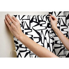 RMK12098RL Peel and Stick Wallpaper - how to stick