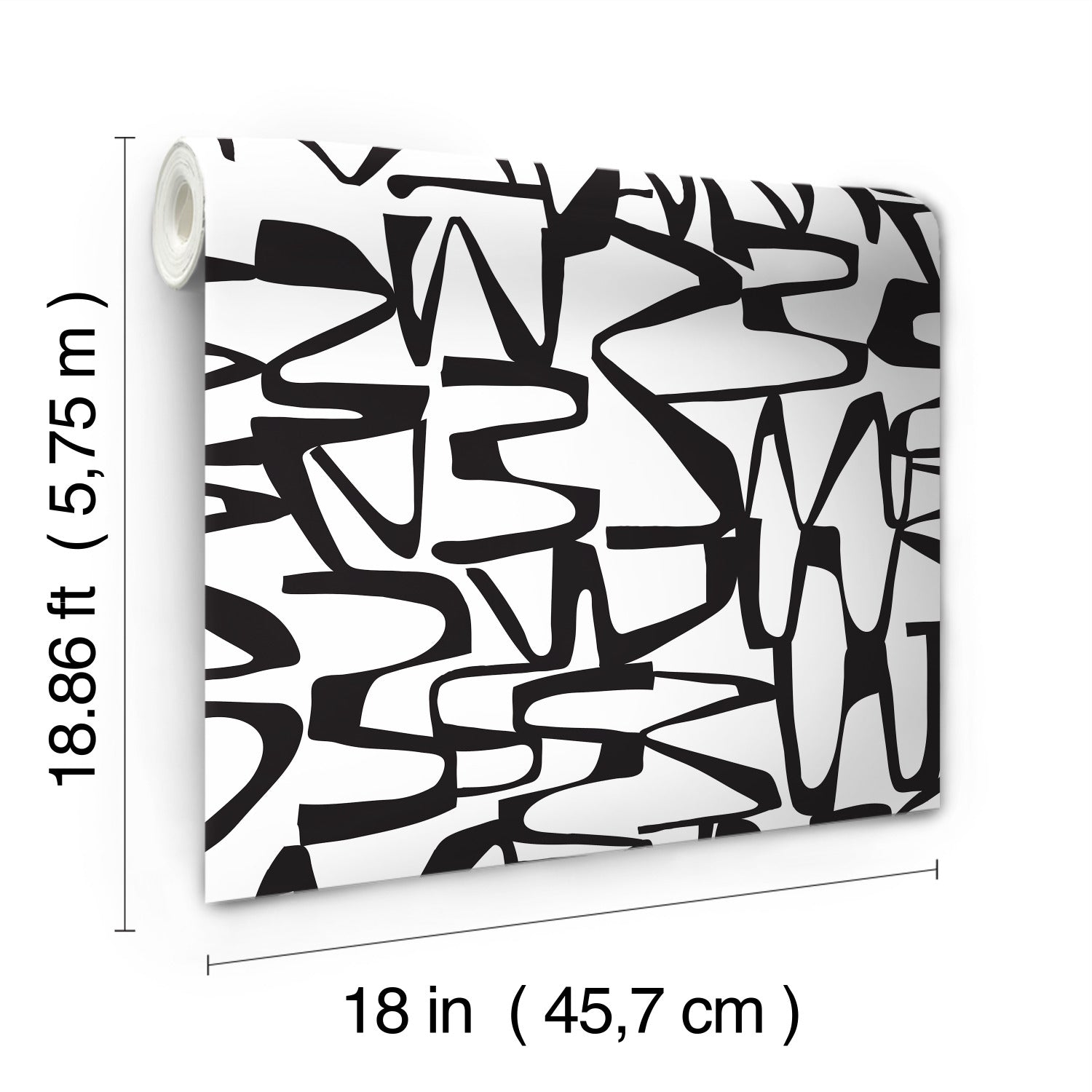 RMK12098RL Peel and Stick Wallpaper - dimensions