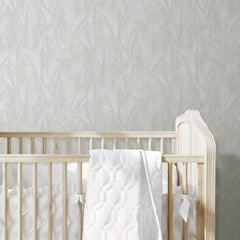 Swaying Fronds Peel & Stick Wallpaper in a room setting
