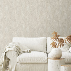 Woven Reed Stitch P&S Wallpaper in a room setting