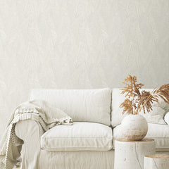 Woven Reed Stitch P&S Wallpaper in a room setting