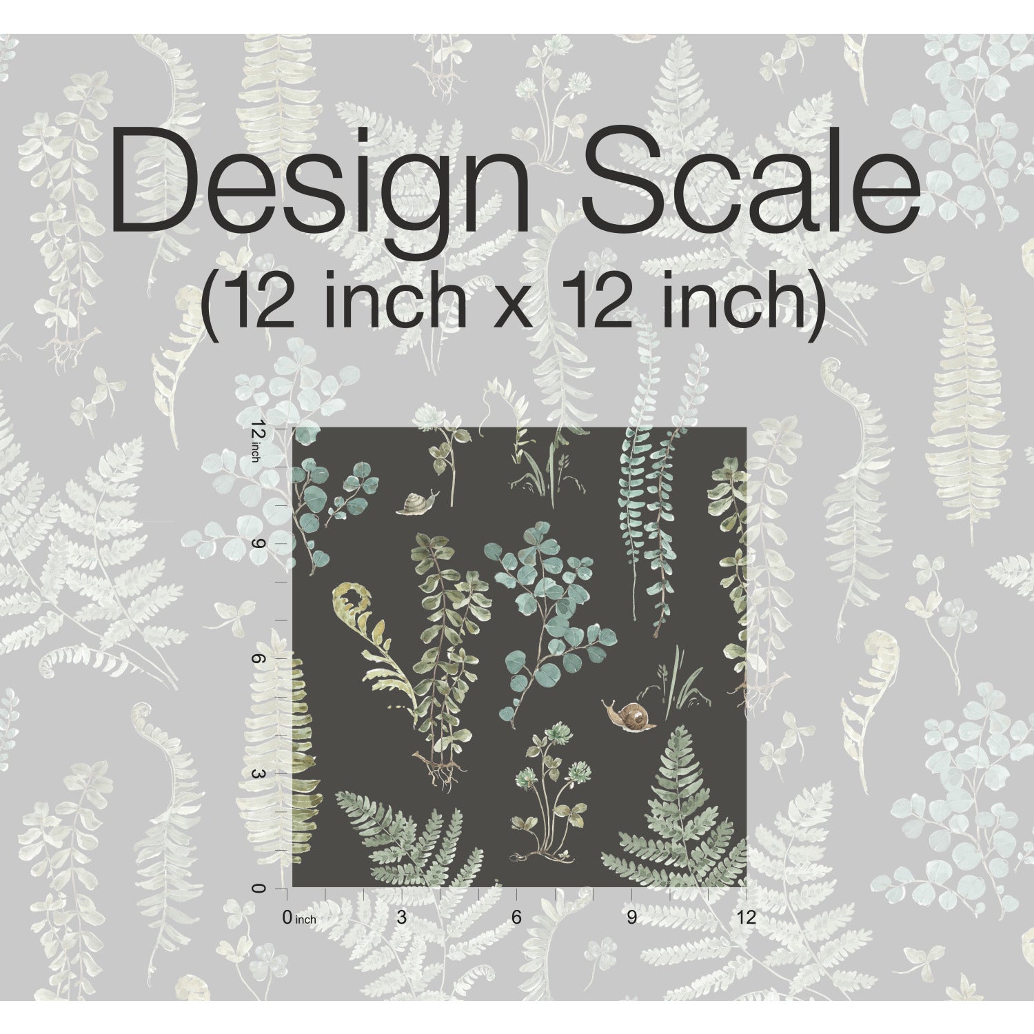 Fern Study P&S Wallpaper pattern close-up
