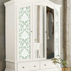 Damask Peel & Stick Wallpaper in a room setting