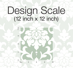 Damask Peel & Stick Wallpaper pattern close-up