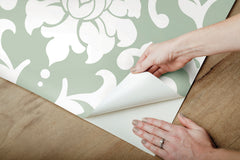 Damask Peel & Stick Wallpaper - how to peel