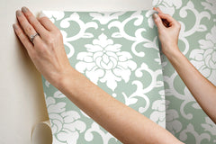 Damask Peel & Stick Wallpaper - how to stick
