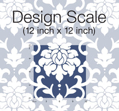 Damask Peel & Stick Wallpaper pattern close-up