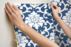 Damask Peel & Stick Wallpaper - how to stick