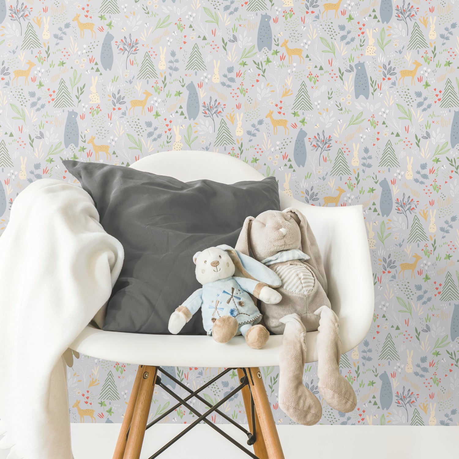 RMK12120RL peel and stick wallpaper in a room setting