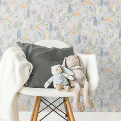 RMK12120RL peel and stick wallpaper in a room setting