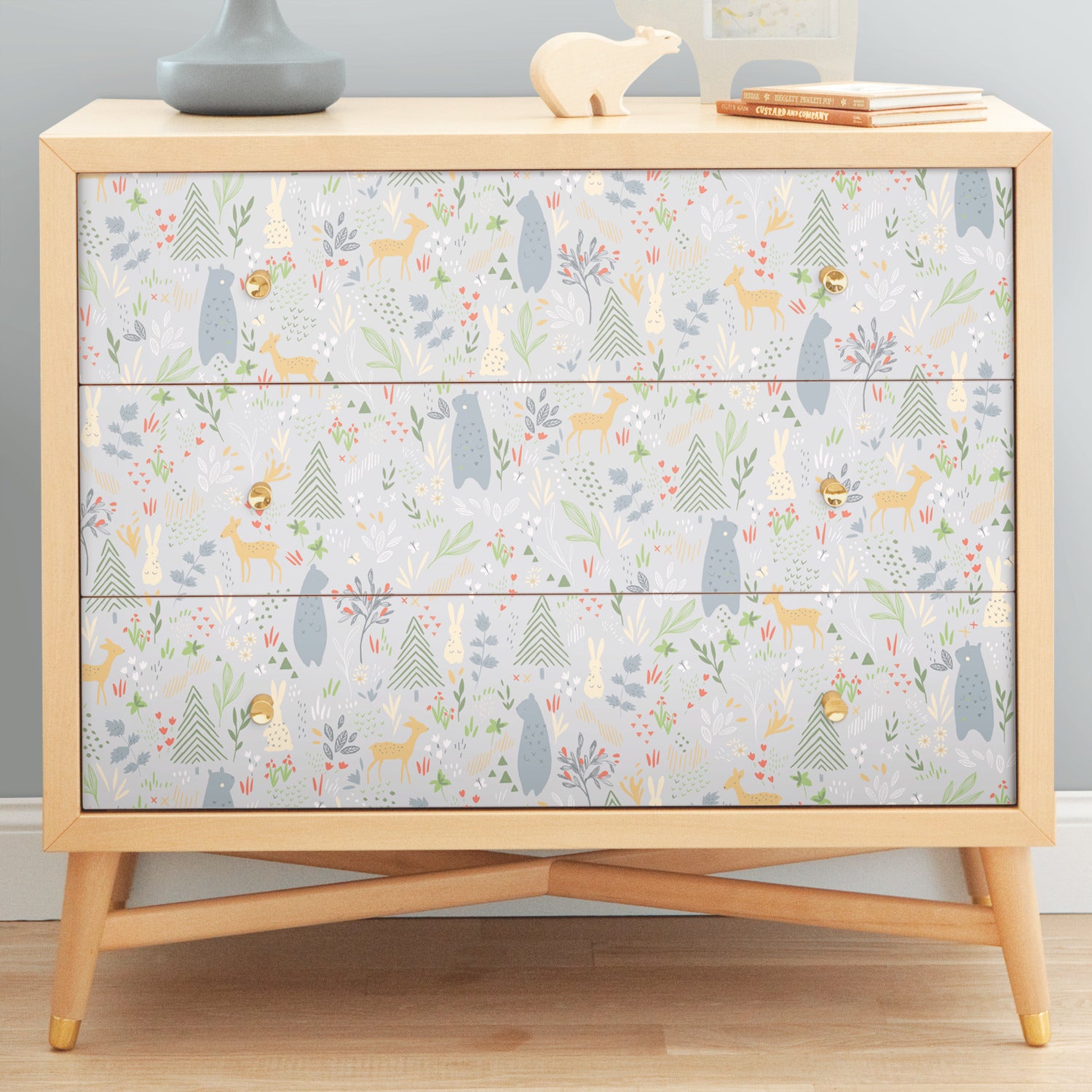 RMK12120RL peel and stick wallpaper in a room setting