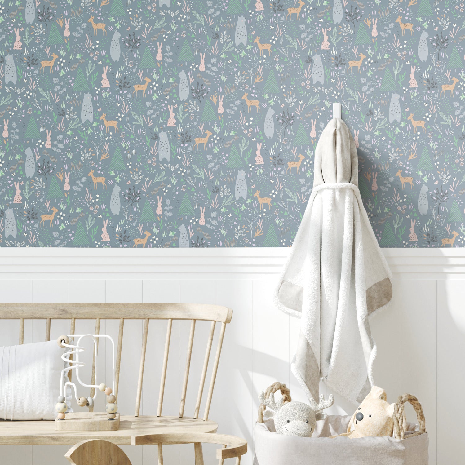 RMK12121RL peel and stick wallpaper in a room setting