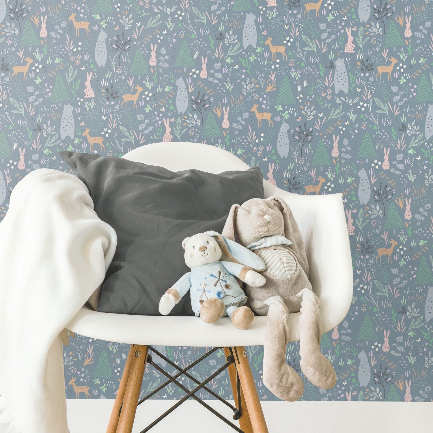 RMK12121RL peel and stick wallpaper in a room setting