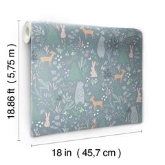 RMK12121RL peel and stick wallpaper - dimensions