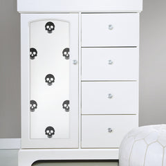 Disney Cruella Glamour Skulls P&S Wallpaper in a room setting