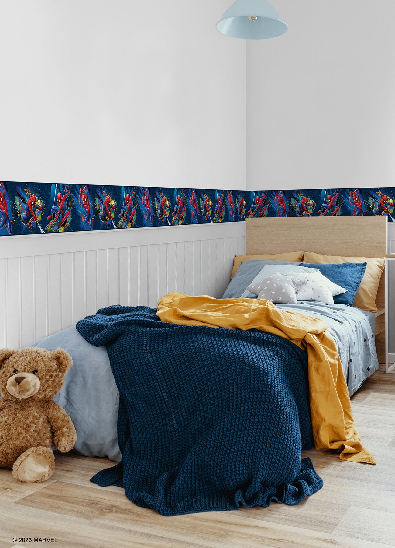 Marvel Spider-Man Borders in a room setting