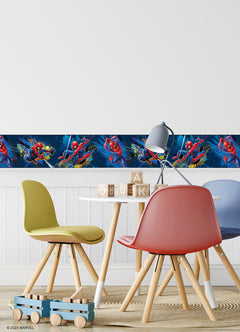 Marvel Spider-Man Borders in a room setting