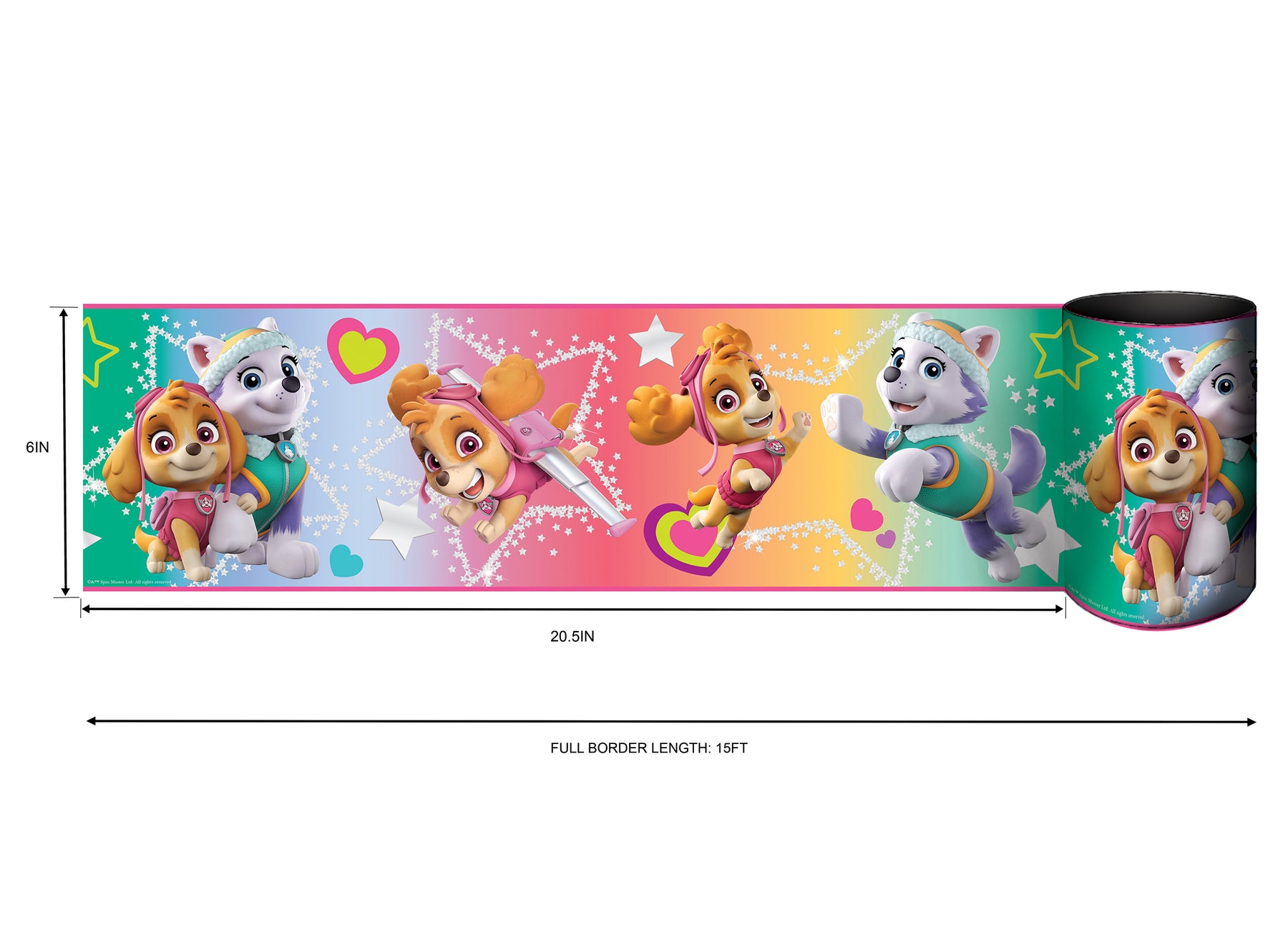 Paw Patrol Skye & Everest Borders by WallPops