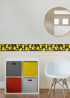 Pokémon Pikachu Borders in a room setting