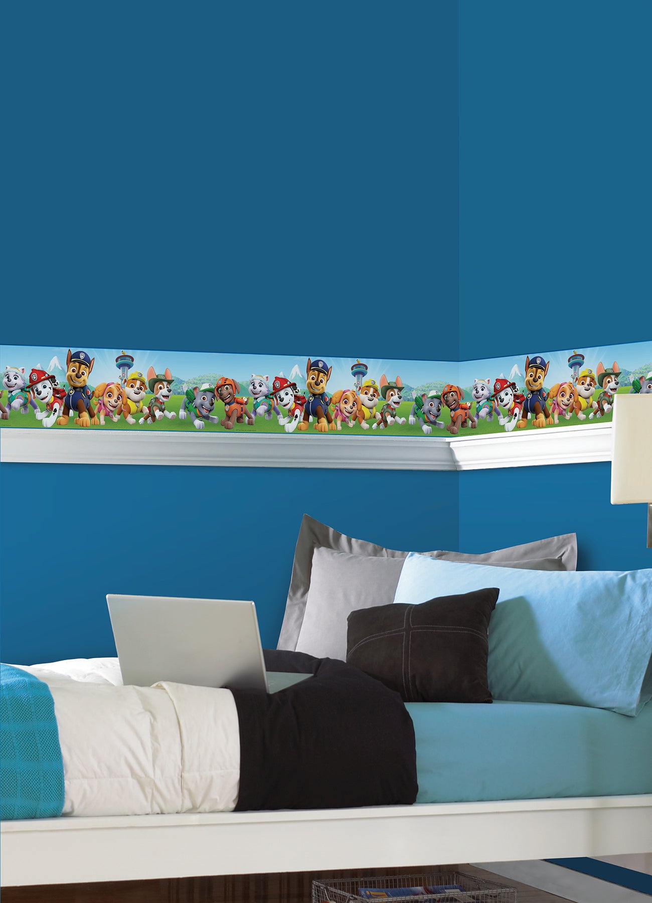 Paw Patrol Borders in a room setting