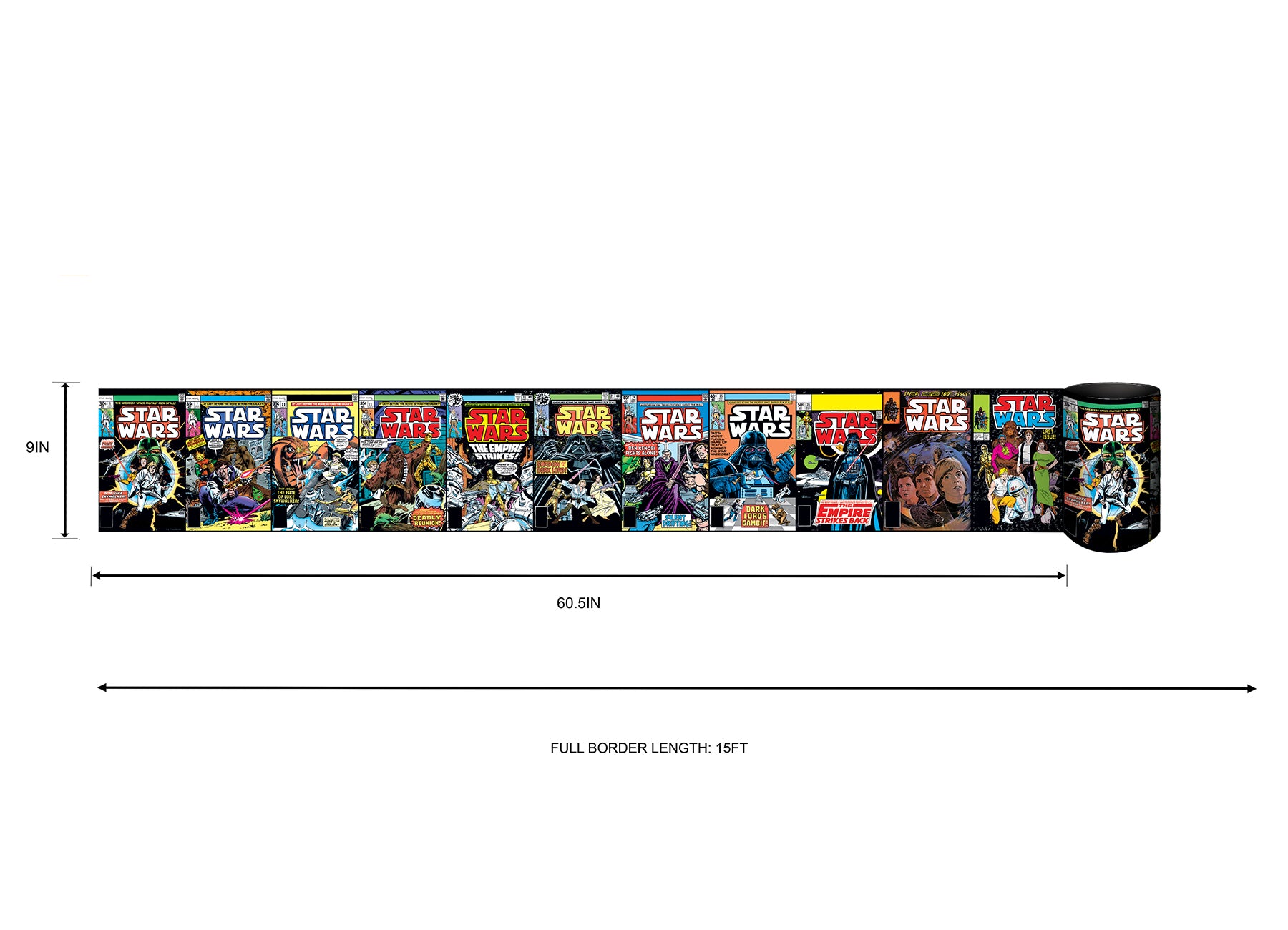 Star Wars Comic Books Borders - dimensions