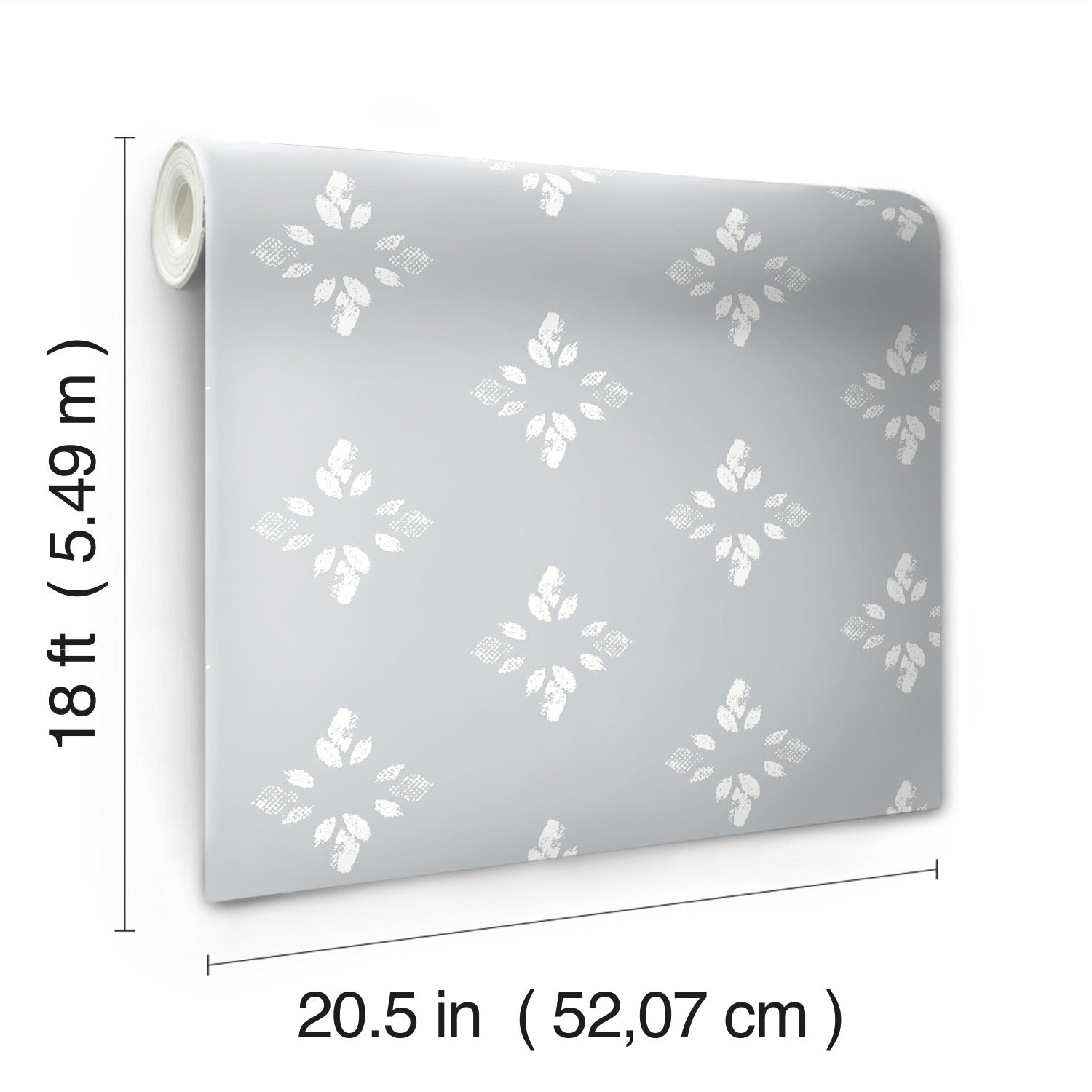 RMK12144WP peel and stick wallpaper - dimensions