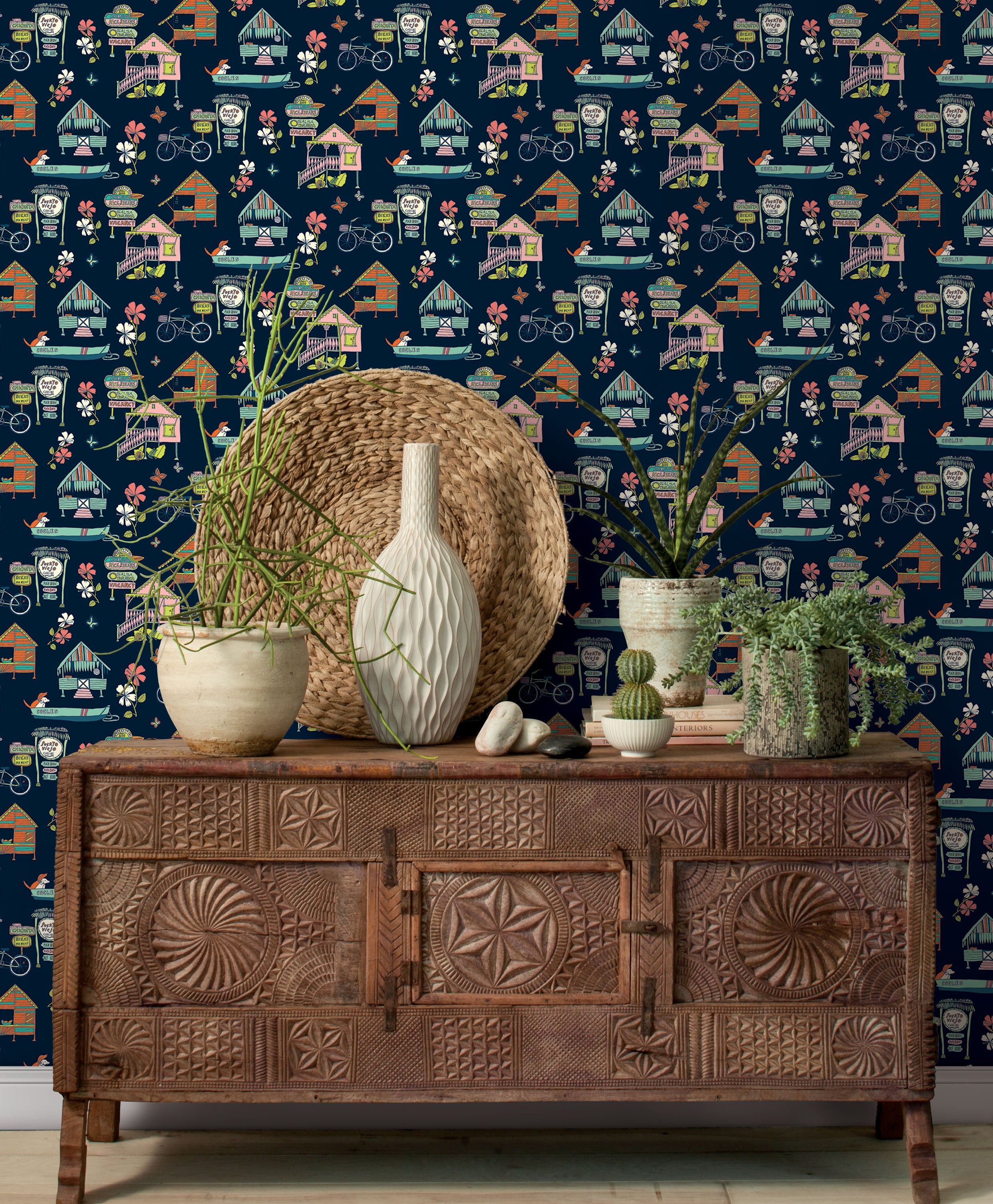 RMK12153RL Peel and Stick Wallpaper in a room setting