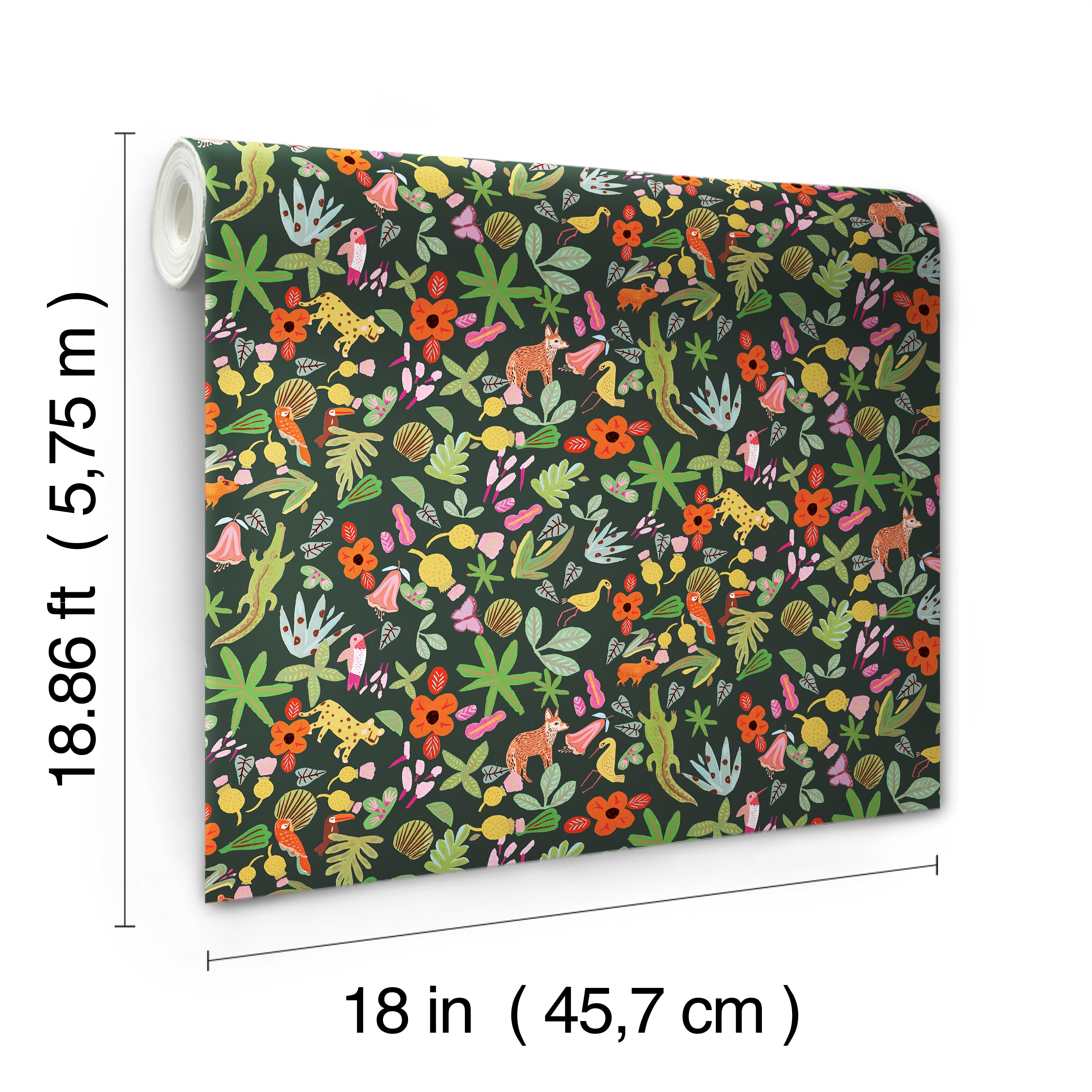 RMK12157RL Peel and Stick Wallpaper - dimensions