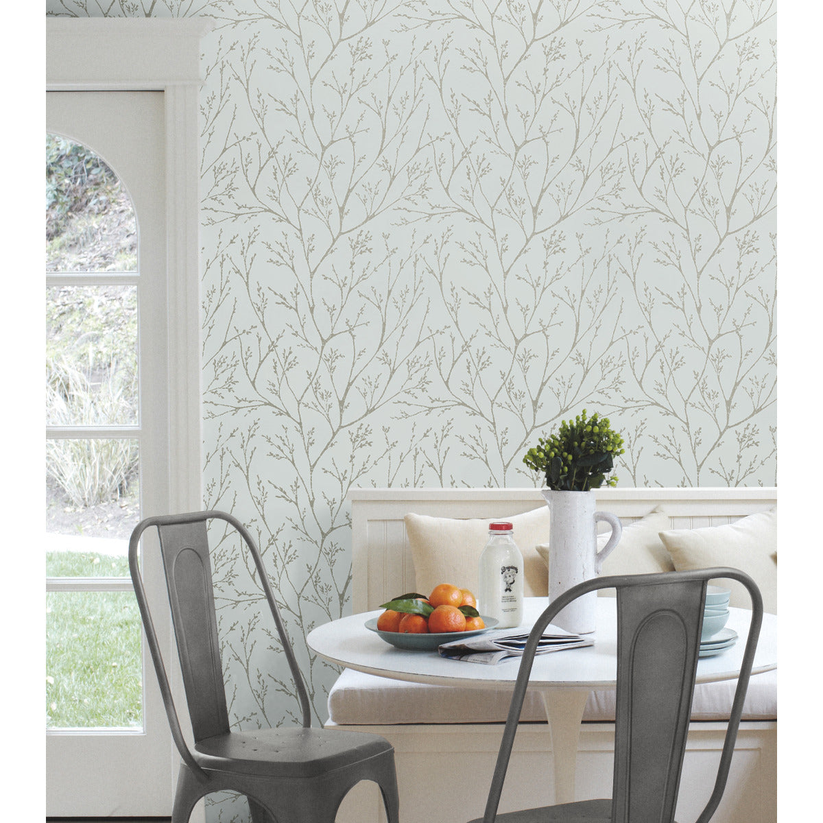 Tree Branches Peel & Stick Wallpaper in a room setting