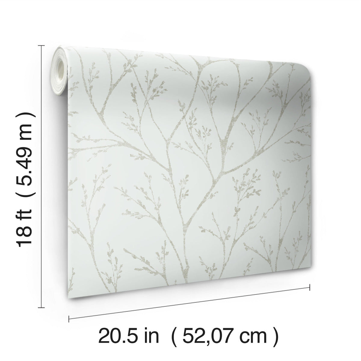 Tree Branches Peel & Stick Wallpaper - dimensions