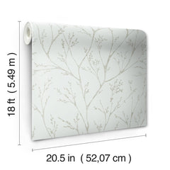 Tree Branches Peel & Stick Wallpaper - dimensions