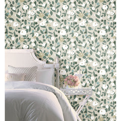 Kensington Garden Peel & Stick Wallpaper in a room setting