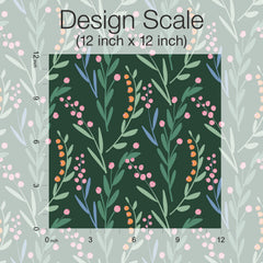 Budding Branches P&S Wallpaper pattern close-up