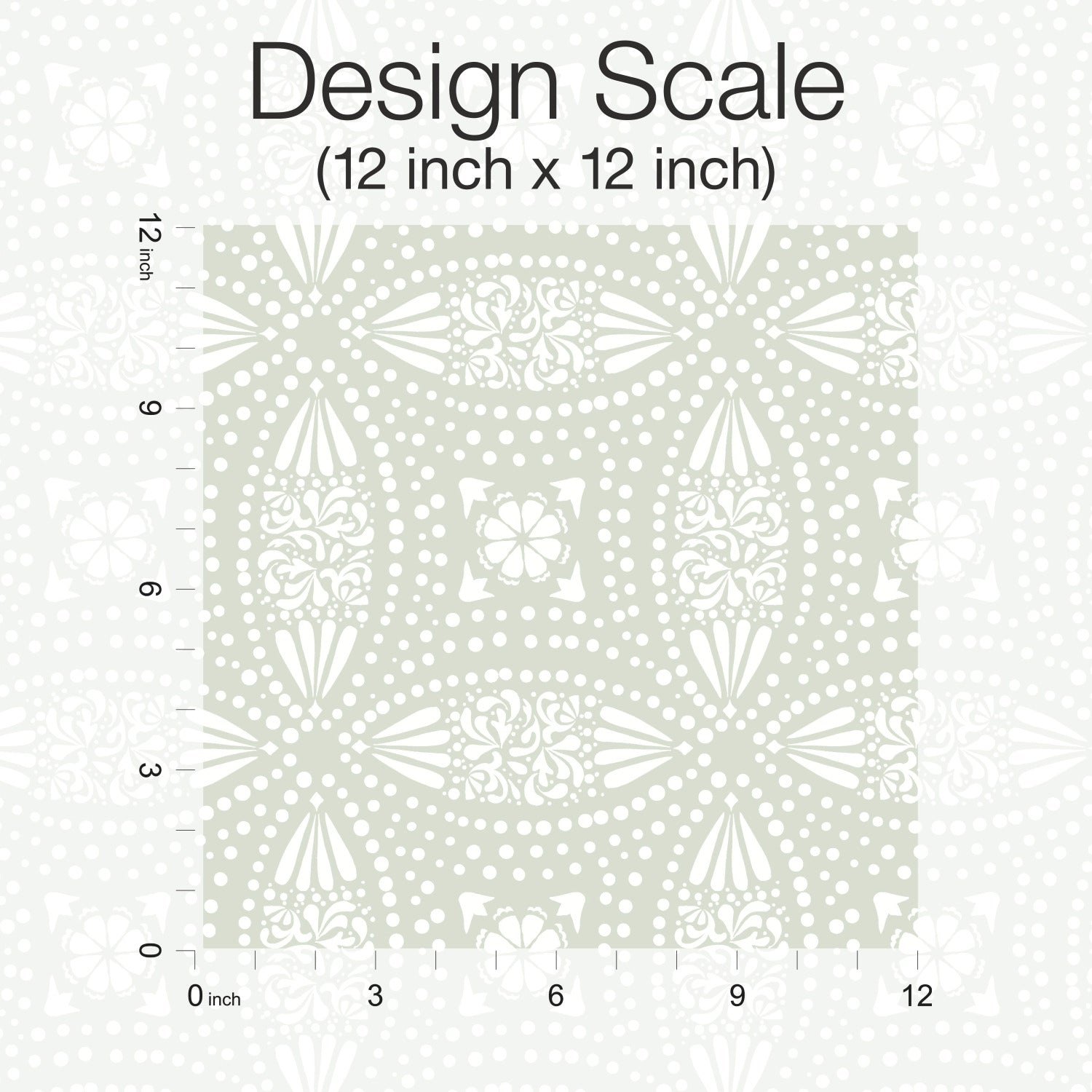 Overlapping Medallions P&S Wallpaper pattern close-up