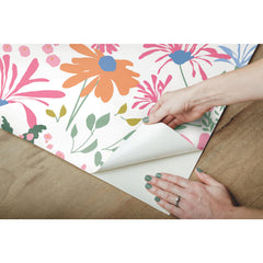 Bella Garden Peel & Stick Wallpaper - how to peel