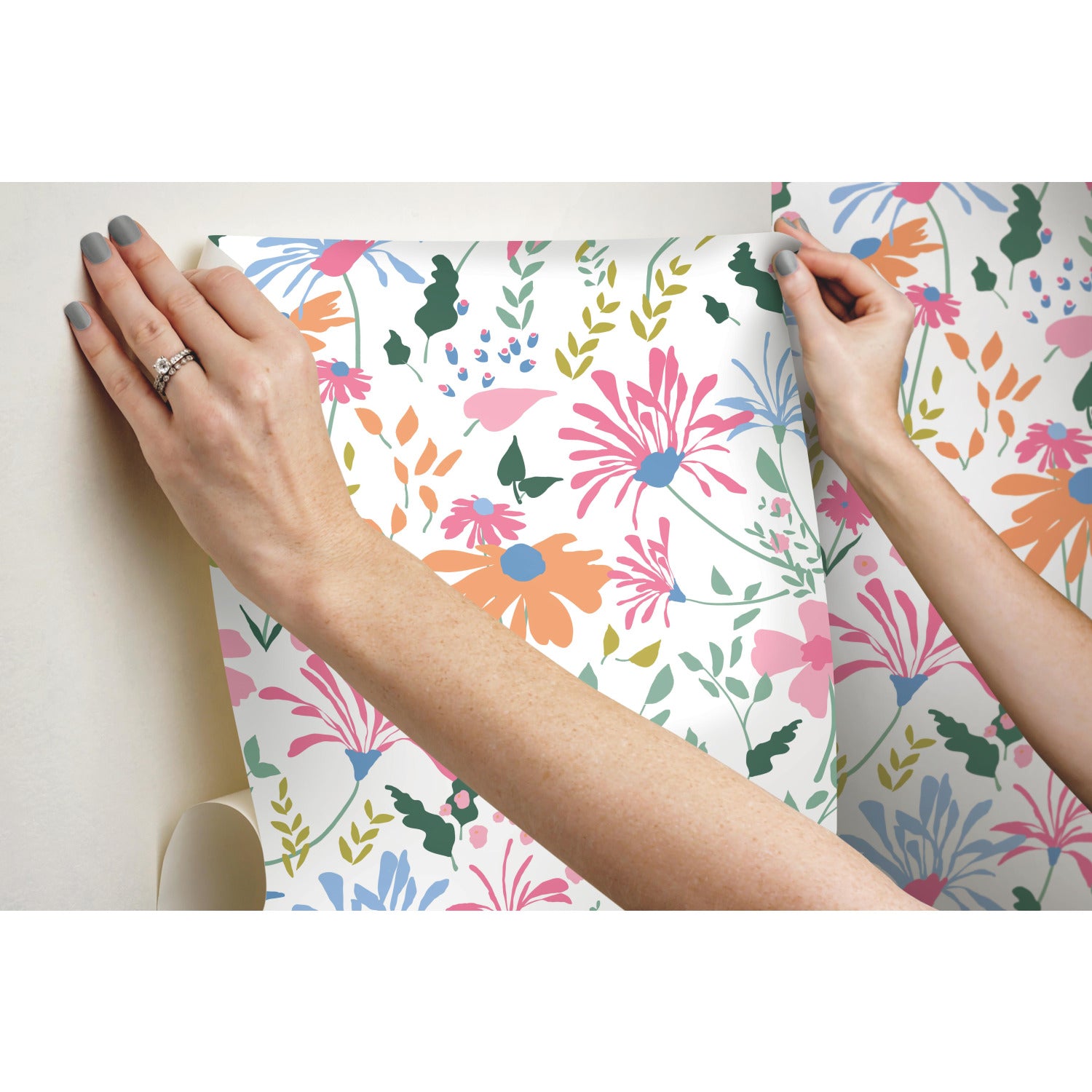 Bella Garden Peel & Stick Wallpaper - how to stick