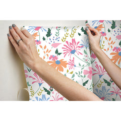 Bella Garden Peel & Stick Wallpaper - how to stick