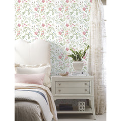 Meadow Mix Peel & Stick Wallpaper in a room setting