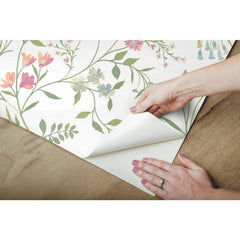 Meadow Mix Peel & Stick Wallpaper - how to peel