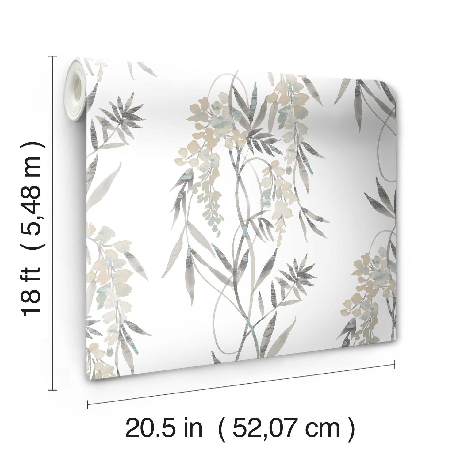 Nouveaux Wisteria P&S Wallpaper by WallPops