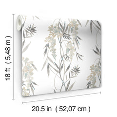 Nouveaux Wisteria P&S Wallpaper by WallPops