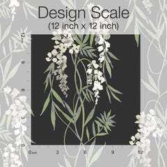 Nouveaux Wisteria P&S Wallpaper pattern close-up