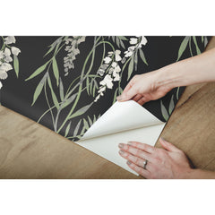 Nouveaux Wisteria P&S Wallpaper - how to peel