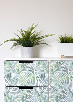 Tropical Vibe Peel & Stick Wallpaper in a room setting