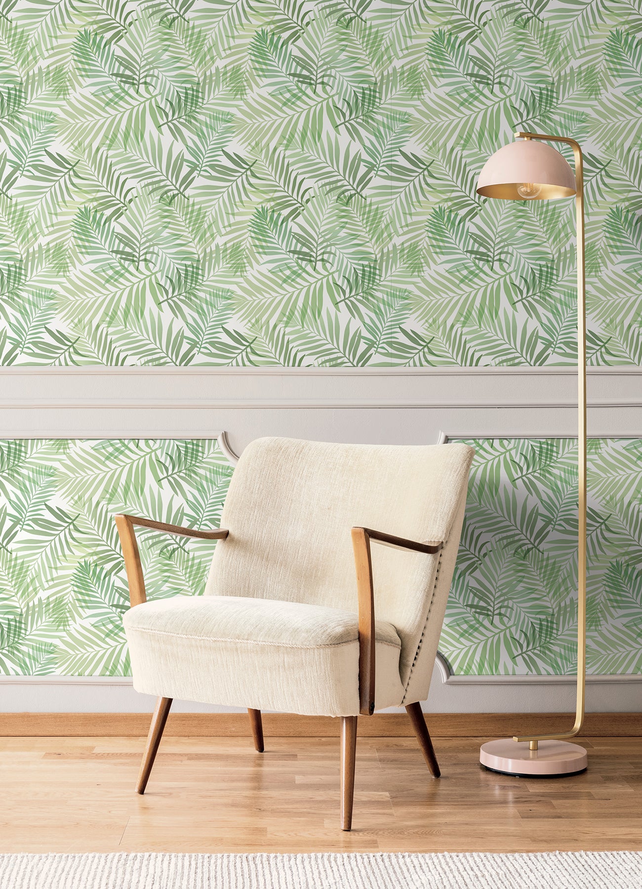 Tropical Vibe P&S Wallpaper in a room setting