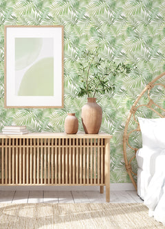 Tropical Vibe P&S Wallpaper in a room setting
