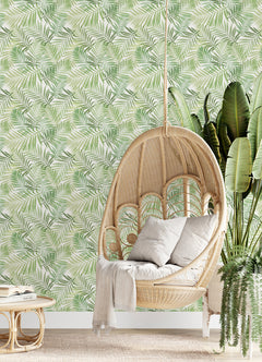 Tropical Vibe P&S Wallpaper in a room setting